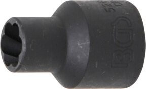 BGS Spiral-Profil-Steckschlüssel-Einsatz Schraubenausdreher 5266-10 mit 1/2 Zoll Innenvierkant Antrieb und 10 mm Schlüsselweite - Bild 1