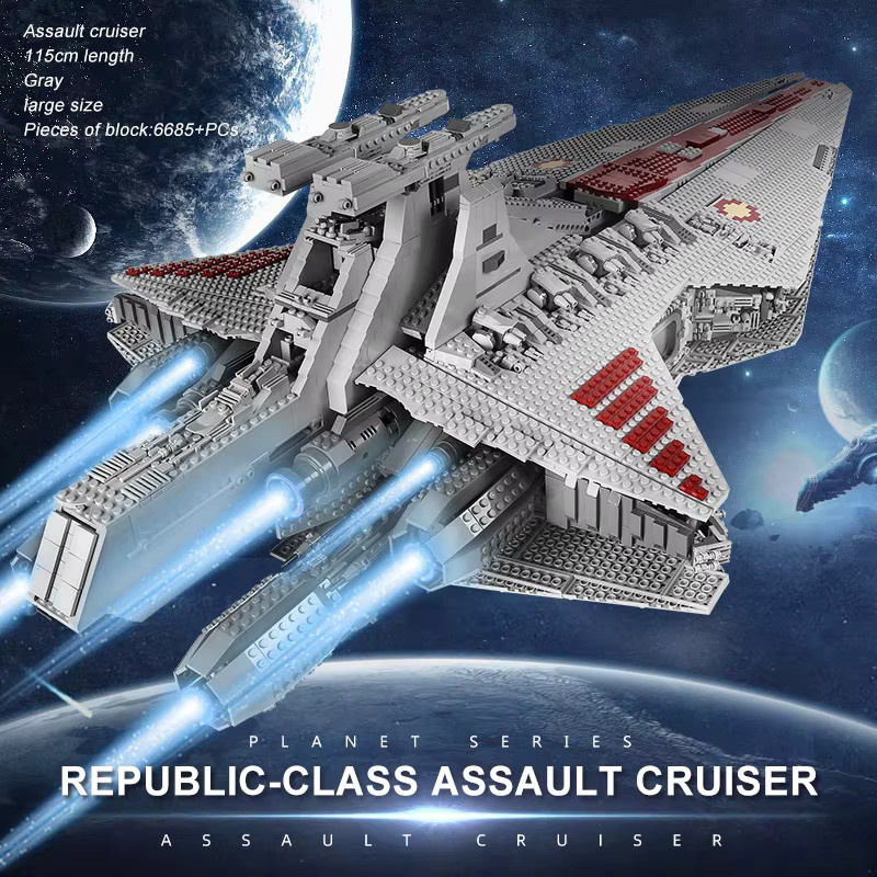 Mould King Star Plan Republic Attack Cruiser Star Destroyer Modellbausatz - Bild 2
