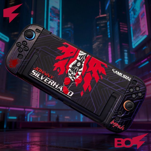 GSF Cyberpunk Schutzhülle für Switch 2, Zweiteiliges Split-Shell-Design Gaming-Cover - Bild 1