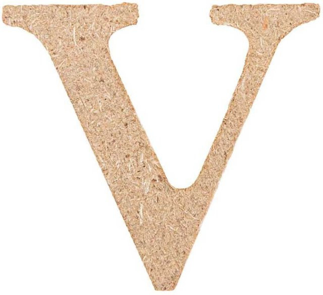 Rico Design Kleinbuchstabe V aus MDF Holz - Bild 1