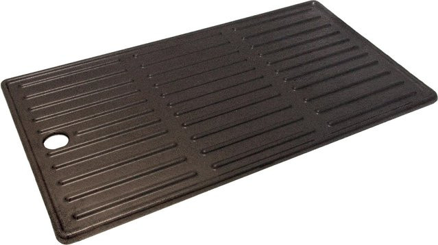 Char-Broil Grillplatte aus Gusseisen für 2 Brenner, Schwarz, Breite: 43 cm, Tiefe: 24 cm, Höhe: 10 cm - Bild 1