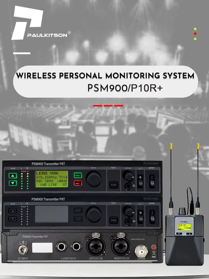 Shure PSM900 In-Ear-Überwachungssystem mit P9T Sender und P10R Empfänger in Schwarz, Stereo Wireless Monitoring System 542-578MHz - Bild 6