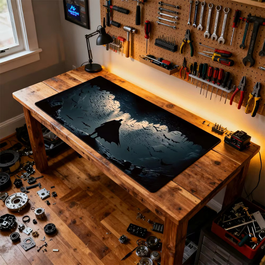 BERTALANFFY Premium Gaming Mauspad XXL in Schwarz, B/T: 1400 x 600 mm, 5 mm Dicke - Bild 6