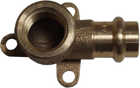 Cornat Presswandscheibe aus Messing mit Innengewinde 1/2 Zoll in Rotguss-Optik - Bild 1