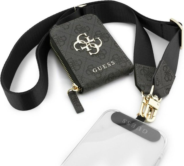 Guess Geldbörse und Telefon-Lanyard, Schwarz, Unisex - Bild 1