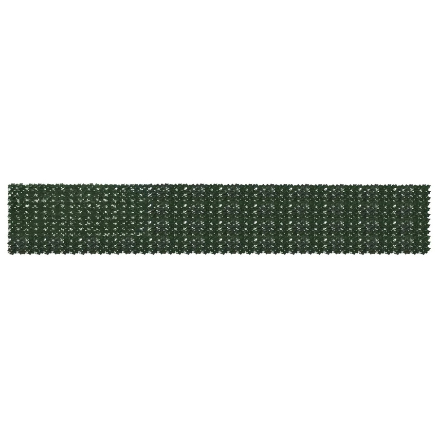 vidaXL Balkonsichtschutz mit Blättern als künstliche Hecke, Dunkelgrün, Breite: 600 cm, Höhe: 100 cm - Bild 2