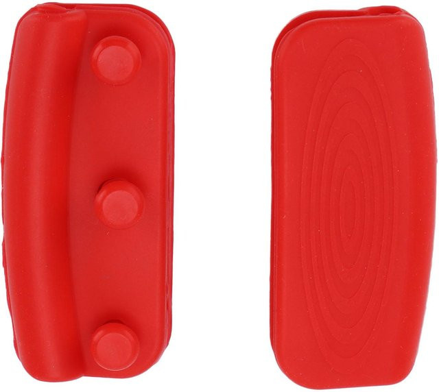 2 Stück CosyHome Silikon Topfgriffhalter in Rot, Wärmeisolierte Topfhalter Hülle für Pfannen und Töpfe, oval - Bild 1