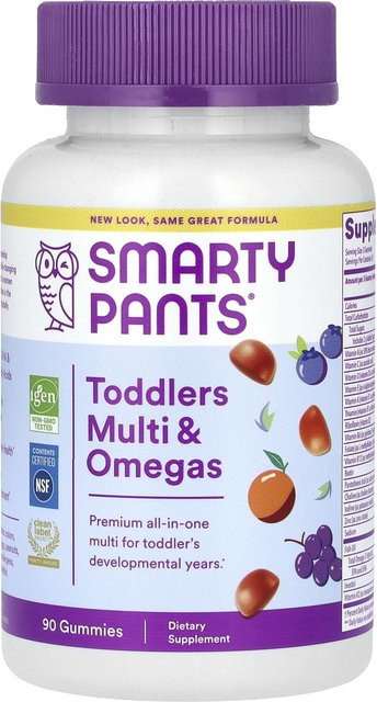 SmartyPants Säuglingsnahrung Multivitamine und Omega-3 Fruchtgummi 90 g - Bild 1