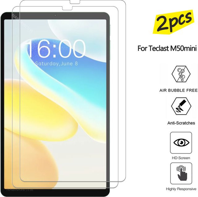 2 Stück Teclast M50mini Displayschutzfolie aus gehärtetem Glas, transparent, für 6,5-Zoll-Tablets - Bild 1