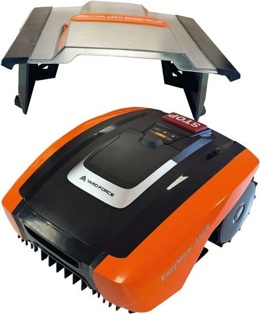 YARD FORCE Easymow 260B Plus Mähroboter-Garage in Schwarz-Orange mit Akku - Bild 1