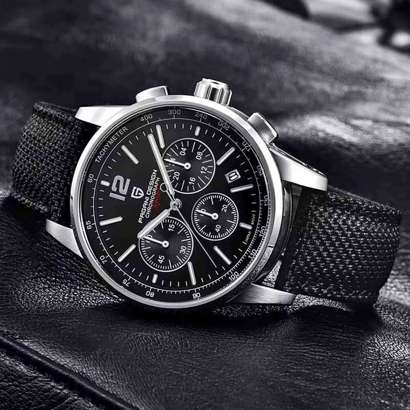 PAGANI DESIGN Armbanduhr, Quarz, Edelstahl, Saphirglas, 41 mm, Herren - Bild 5