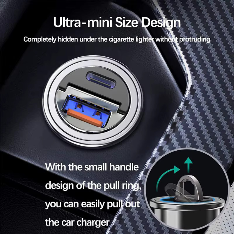 UYUXIO 130 W USB-C Mini-Autoladegerät mit PD 4.0 und 2 Ports für iPhone, iPad, Samsung und Huawei - Bild 5