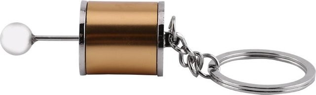 Schlüsselanhänger Schalthebel Modell, Legierung, Gold, gray, Unisex - Bild 1