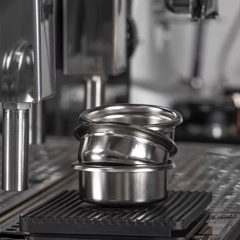 Druckloser Kaffeefilterkorb in Silber für Delonghi, Breville und E61 Siebträgermaschinen, passend für 51 mm, 54 mm und 58 mm - Bild 3