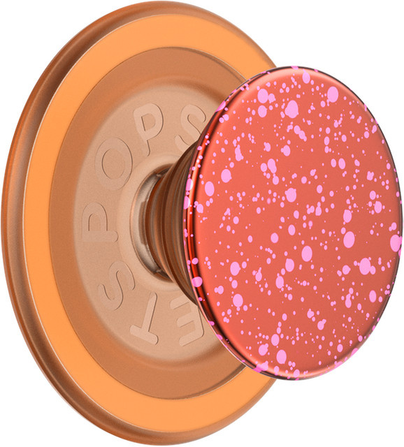 PopSockets Magnetischer Smartphone Grip Aluminum Clay Speckle in Pink Multicolour - Bild 1