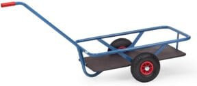Fetra Handwagen mit Boden 4092L in Blau aus Stahl, B/T/H: 42,0 x 32,0 x 71,5 cm - Bild 1