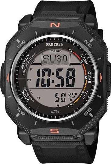 Casio Digitaluhr Pro Trek, Solar, Kunststoff, Schwarz, Unisex - Bild 1