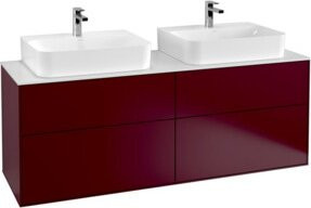 V&B Waschtischunterschrank Finion in Weiß Peony Matt B: 160 cm, T: 50,1 cm - Bild 1