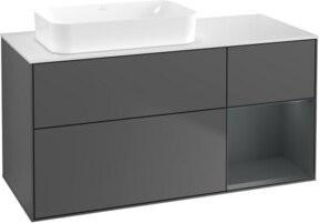 V&B Waschtischunterschrank Finion in Anthrazit lackiert, B/T: 120 x 60 cm - Bild 1