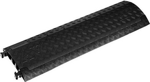 Adam Hall DEFENDER Kabelbrücke 85200BLK aus Polyurethan in Schwarz mit 3 Kanälen, Länge: 1005 mm - Bild 1