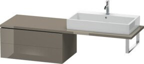 Duravit L-Cube Unterschrank in Hochglanz Weiß mit 2 Schubladen, B/T/H: 82 x 54,7 x 40 cm - Bild 1