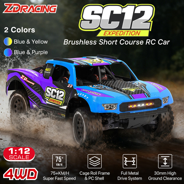 ZD Racing SC12 1/12 4WD Brushless RC Short Course Truck RTR, Offroad-Fahrzeug - Bild 1