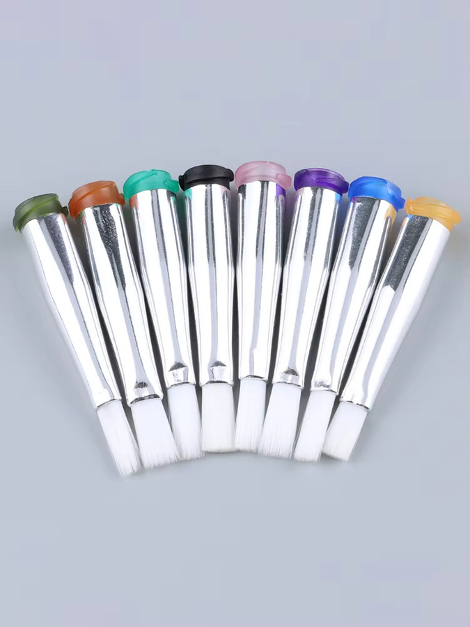 RIKD 5 Stück Pinsel-Dosierspitzen mit Luer-Lock und flachem Mund, 4 mm, Multicolor - Bild 1