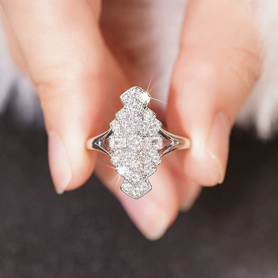 Huitan Ring, Silber, Zirkonia, Damen - Bild 2