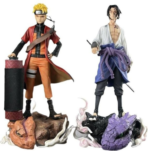 Naruto Anime Figur Naruto Sasuke, Modell PVC-Statue, 28cm - Bild 1