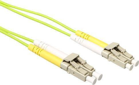 ACT LSZH Multimode OM5 Glasfaser-Duplex-Patchkabel mit LC-Steckern, Farbe: Grün, Länge: 5 m - Bild 1