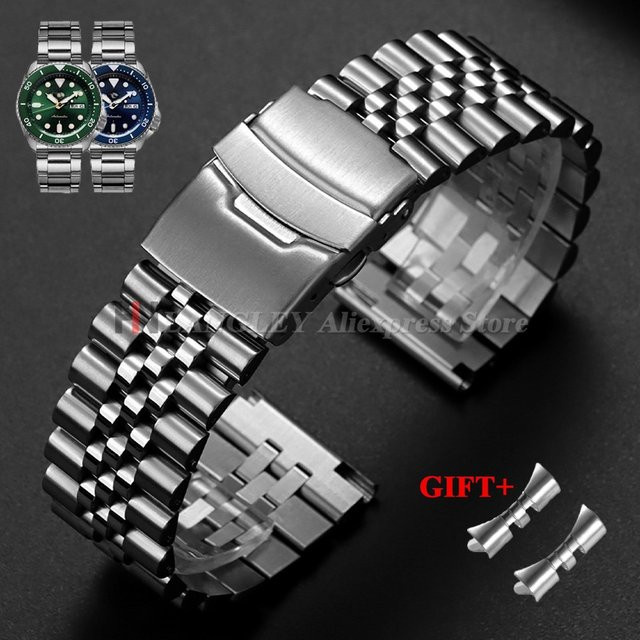 langley Uhrenarmband Edelstahl, Silber, Herren - Bild 1