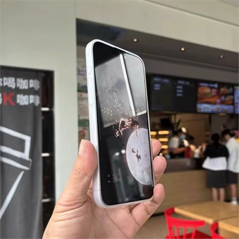 Ultradünne matte Handyhülle aus PP für iPhone 11 12 13 14 15 16 17 Pro Max XS XR 7 8 Plus SE 2020 in Weiß und Transparent - Bild 3