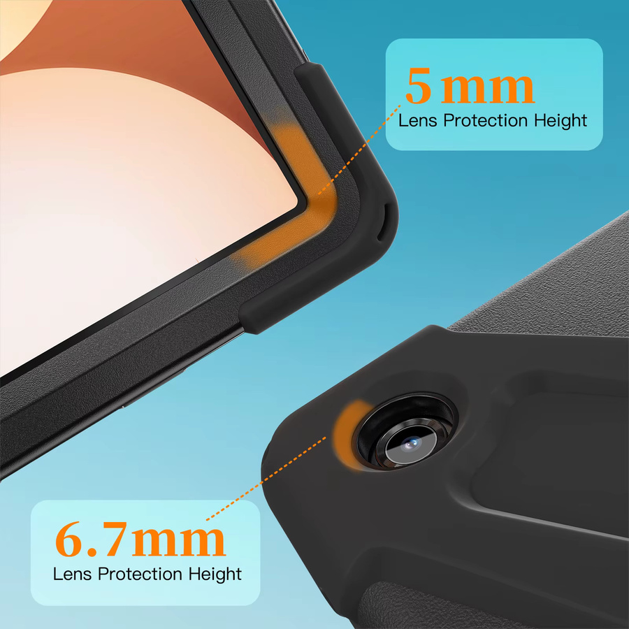 LFOIQN Kinderhülle für Samsung Galaxy Tab A11 A9 Plus A8 A7 S6 Lite S11 Ultra S10 FE+ in Schwarz mit Tablet-Ständer - Bild 6