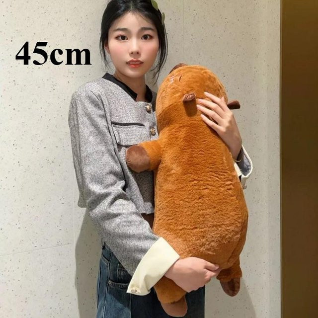 Yiran toy Capybara Plüschtier Kissen, Braun Orange, ab 14 Jahren - Bild 1