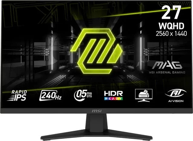 MSI MAG 274QFDE X24 Gaming-Monitor, 27 Zoll, Schwarz, WQHD, Rapid-IPS, 240Hz, Adaptive-Sync - Bild 1