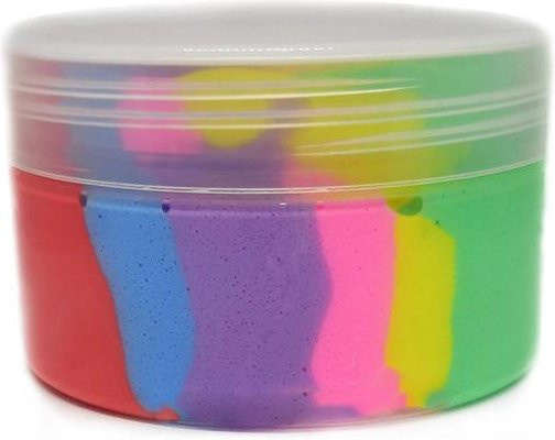 DYS Fluffy Rainbow Slime Putty, Schleim, Weiß, ab 8 Jahren - Bild 1
