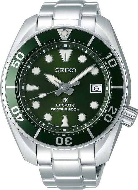 Seiko Armbanduhr Prospex Diver, Automatik, Edelstahl, Grün, 44 mm, Herren - Bild 1