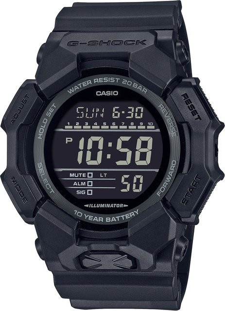Casio Digitaluhr G-Shock Classic, Quarz, Kunststoff, Schwarz, 52 mm, Herren - Bild 1