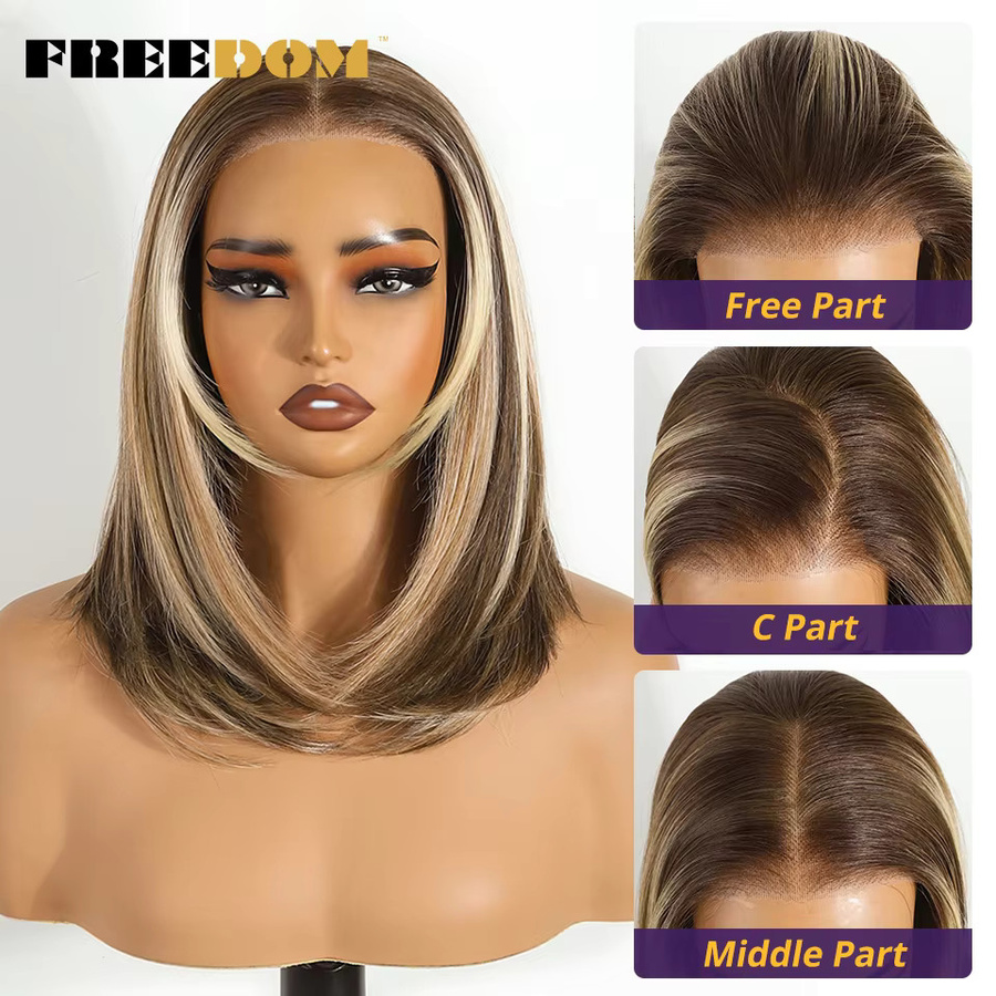 FREEDOM Perücke, Kurzer Bob, Ombre Brown, Damen - Bild 2