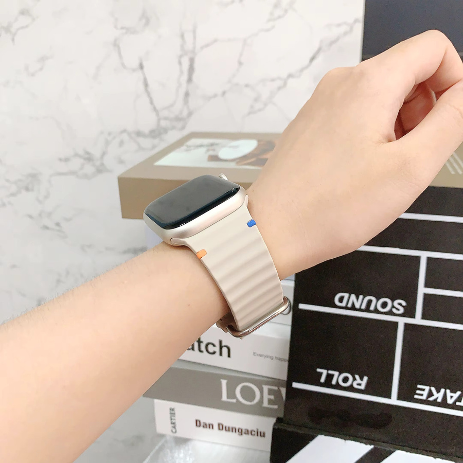 RWBANDS Uhrenarmband Silikon, Weiß, Unisex - Bild 3