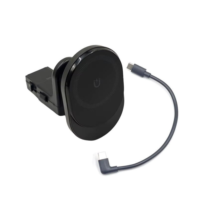 AOSRRUN Magnetische Kabellose Ladestation und Telefonhalterung für BMW 5er Serie I5 G60 X3 G45 2025 IX 15W in Schwarz - Bild 4