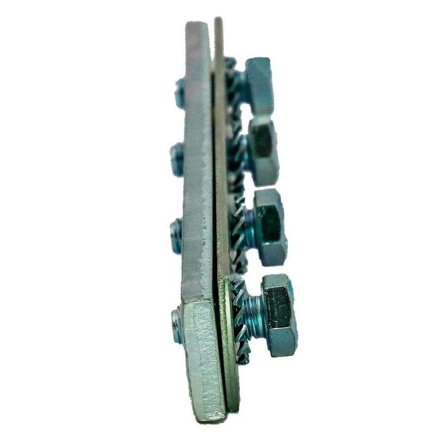 Dalsys Schienenverbinder 25x für 38-40 Montageschiene aus Stahl in Silber, B/T/H: 265 x 115 x 185 mm - Bild 2