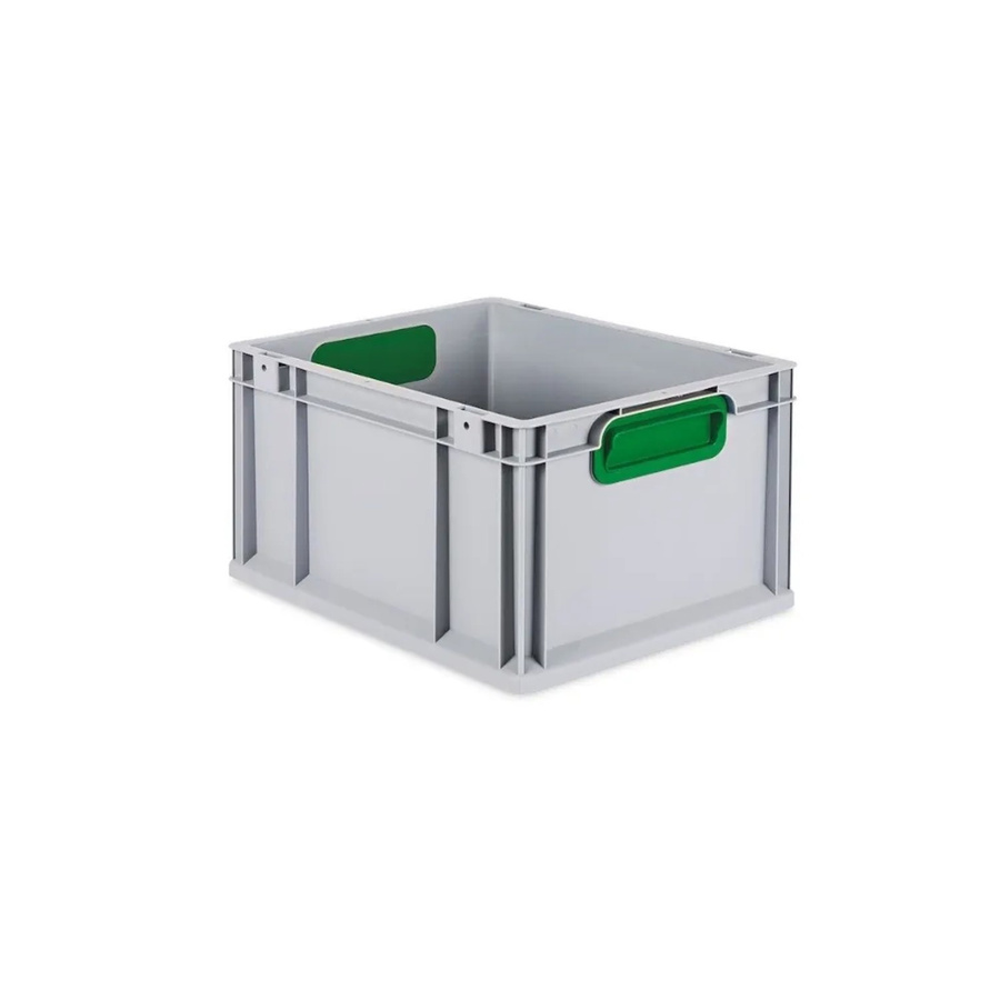 PROREGAL Eurobox Nextgen Color Transportbox mit Griffen, Grün, H x B x T: 22 x 30 x 40 cm, 20 Liter - Bild 2