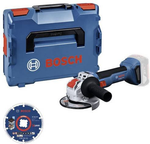 Bosch Akku-Winkelschleifer GWX 18V-8 mit Diamanttrennscheibe in Blau - Bild 1