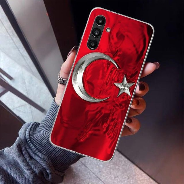 Handyhülle mit türkischer Flagge für Samsung Galaxy A-Serie in Rot - Bild 1
