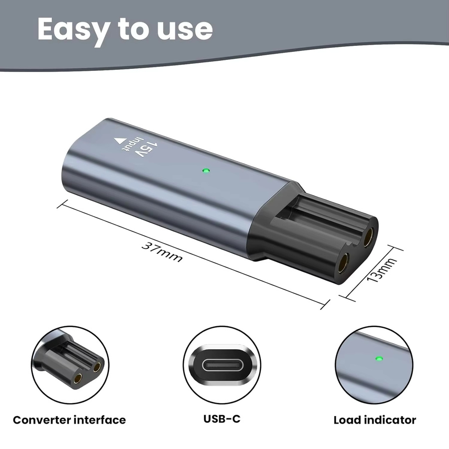 Kerokuru Rasierer-Adapter Ladekonverter für Philips Norelco OneBlade, Unisex - Bild 4
