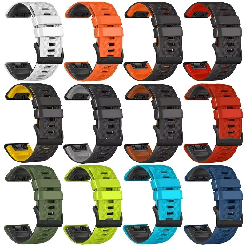 QCTOG Uhrenarmband Silikon, 26 mm, 22 mm, Unisex - Bild 2