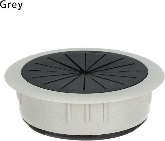 NATAWA Kabeltülle Schreibtisch Kabeldurchführung grau 60 mm - Bild 1