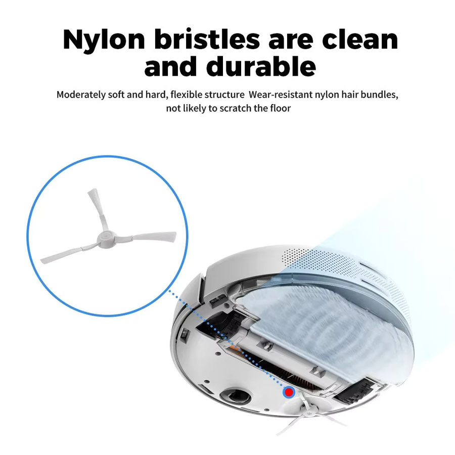 Xiaomi Saugroboter Zubehör Set in Weiß für S10 S12 T12 B106GL Mop 2S XMSTJQR2S 3C B106CN mit Hauptbürste, Seitenbürste, Filtern und Wischtüchern - Bild 2