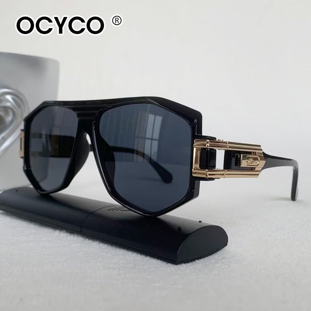 OCYCO Sonnenbrille, hexagonal, Vollrand, Metall, schwarz, Unisex - Bild 1